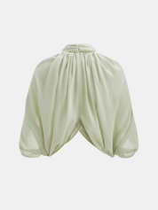 Dames Tweedelig Setje Chiffon Capelet Top en Maxi Rok - Mintgroen - Maelen