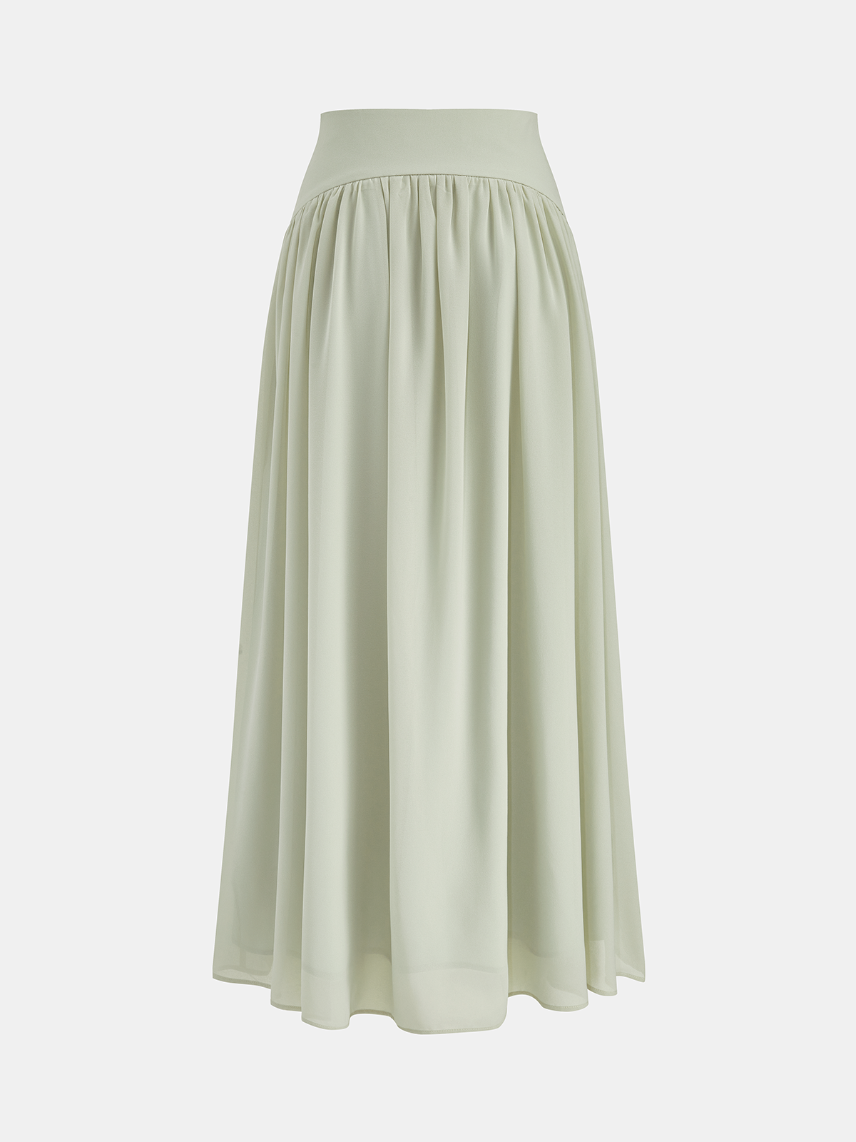 Dames Tweedelig Setje Chiffon Capelet Top en Maxi Rok - Mintgroen - Maelen