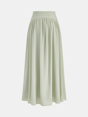 Dames Tweedelig Setje Chiffon Capelet Top en Maxi Rok - Mintgroen - Maelen