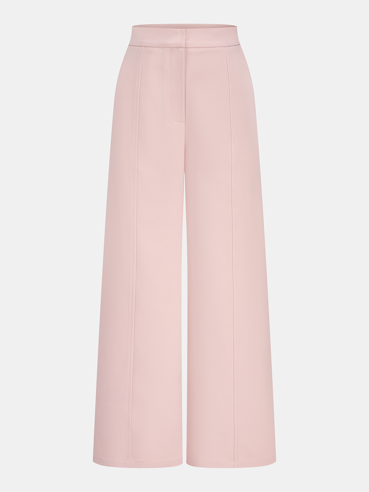 Dames Tweedelig Setje Halter Vest en Wide Leg Broek - Roze - Maelen