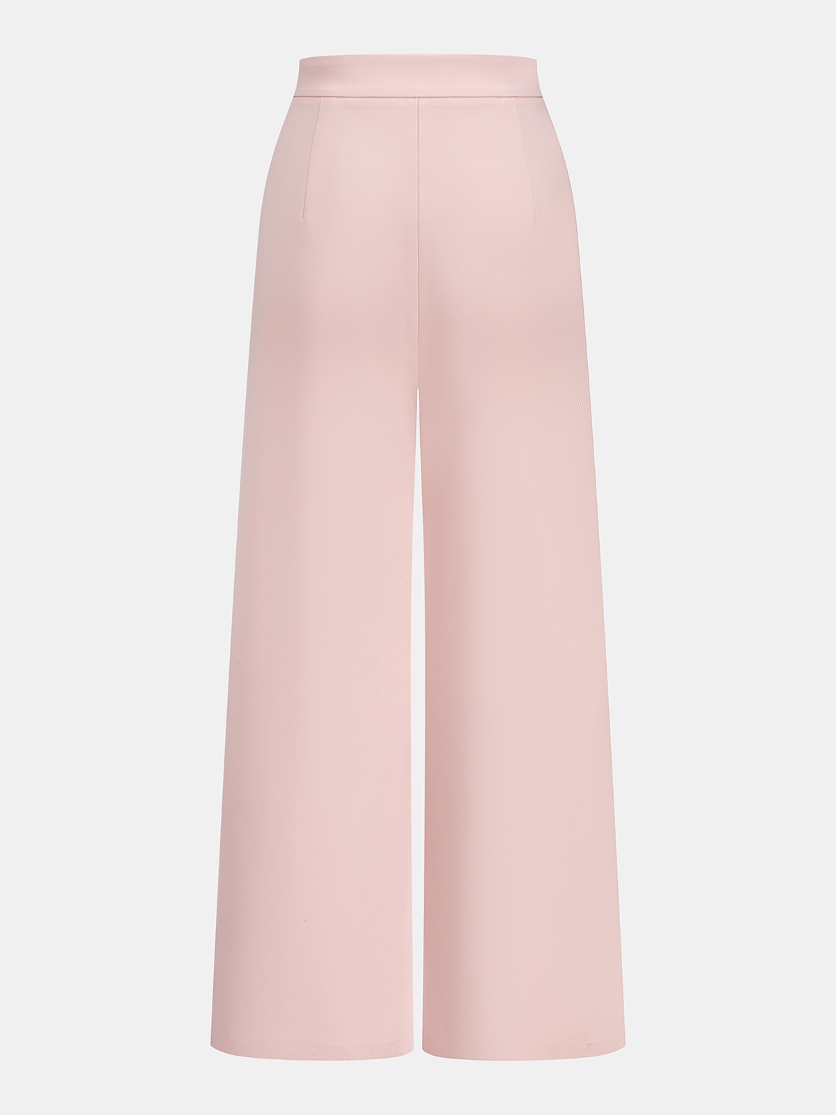 Dames Tweedelig Setje Halter Vest en Wide Leg Broek - Roze - Maelen
