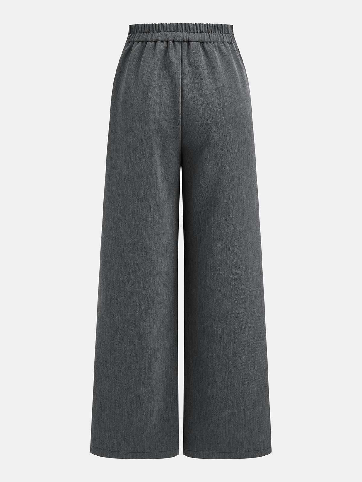 Dames Tweedelig Setje Geplooide Blouse Cap Sleeve en Geplooide Broek - Grijs - Maelen