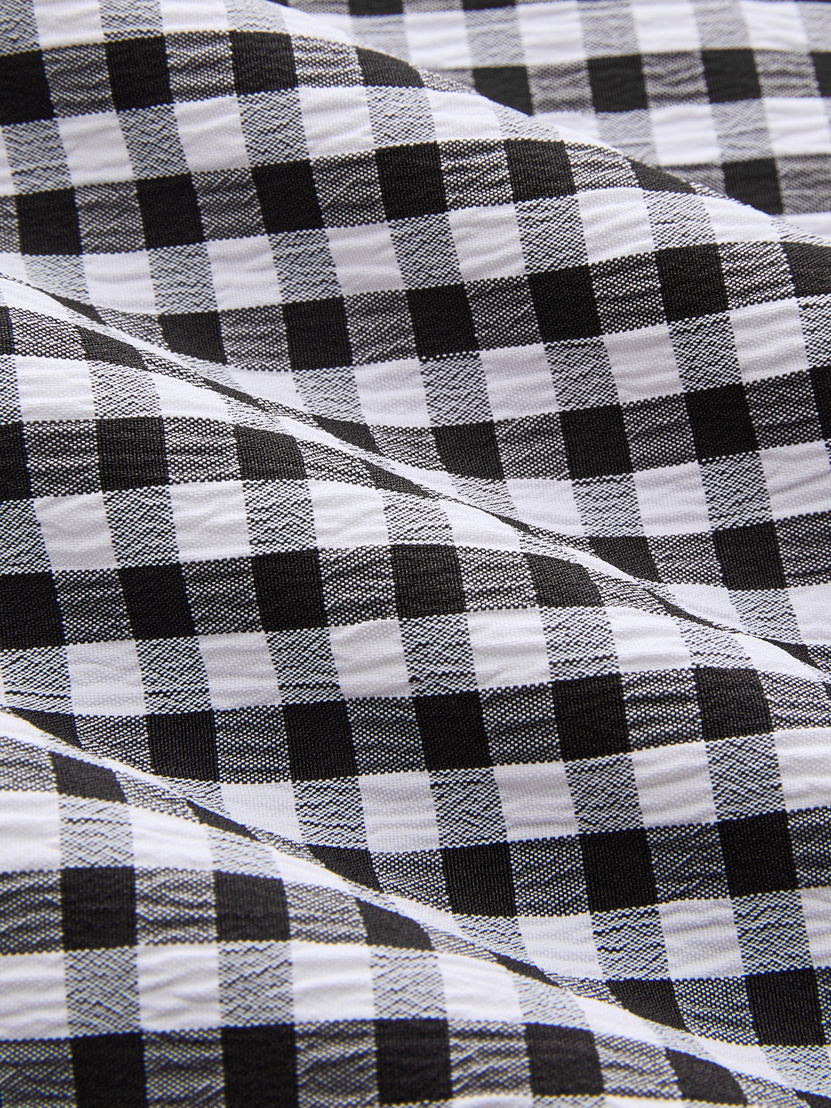 Dames Maxi Rok Gingham Asymmetrisch Ruches Hoge Taille - Zwart - Maelen