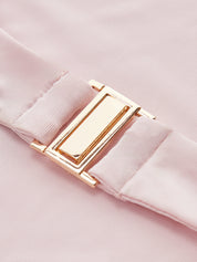 Dames Midi Jurk Mouwloos Rugdecolleté Asymmetrische Zoom - Roze - Maelen