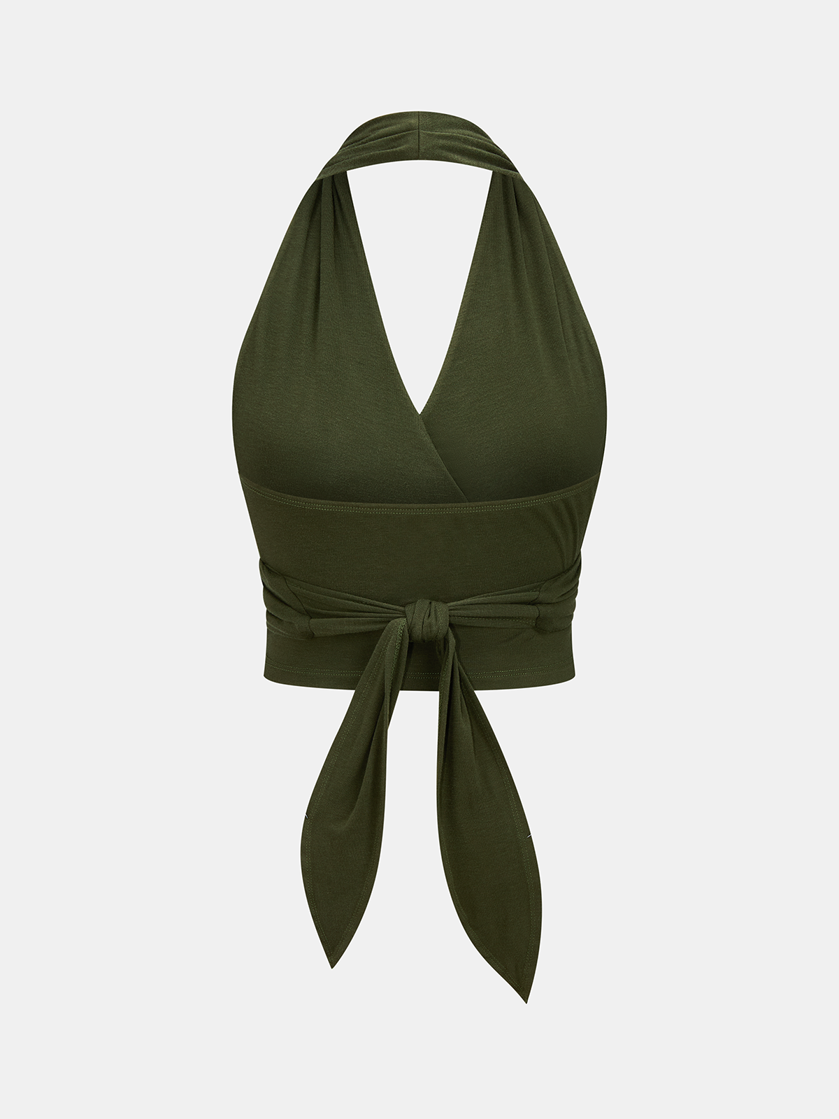 Dames Tweedelig Setje Haltertop en Gestreepte Midi Rok - Groen / Wit - Maelen