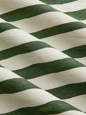 Dames Tweedelig Setje Haltertop en Gestreepte Midi Rok - Groen / Wit - Maelen