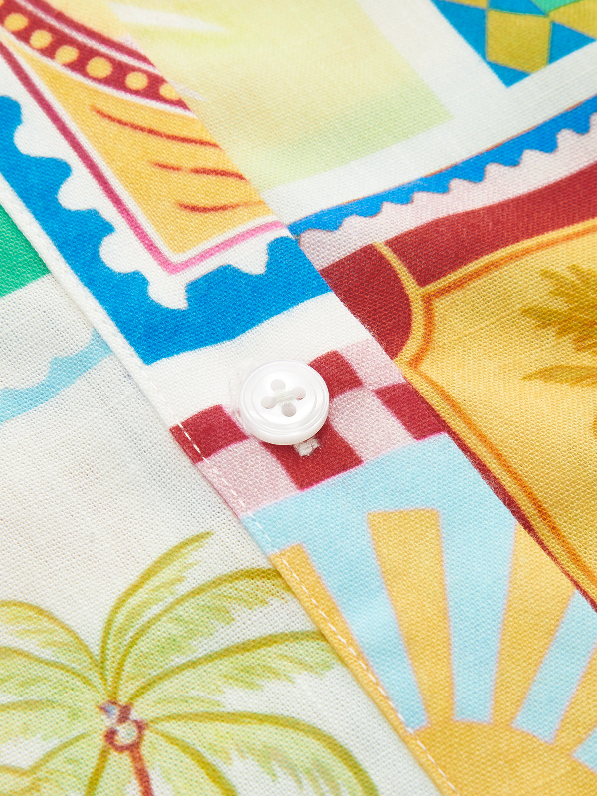 Dames Tweedelig Setje Overhemd en Shorts Tropical Print - Multicolor - Maelen