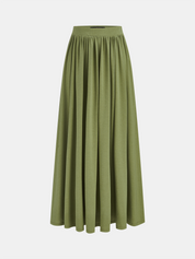 Dames Tweedelig Setje Twisted Cap Sleeve Top en Maxi Rok - Legergroen - Maelen