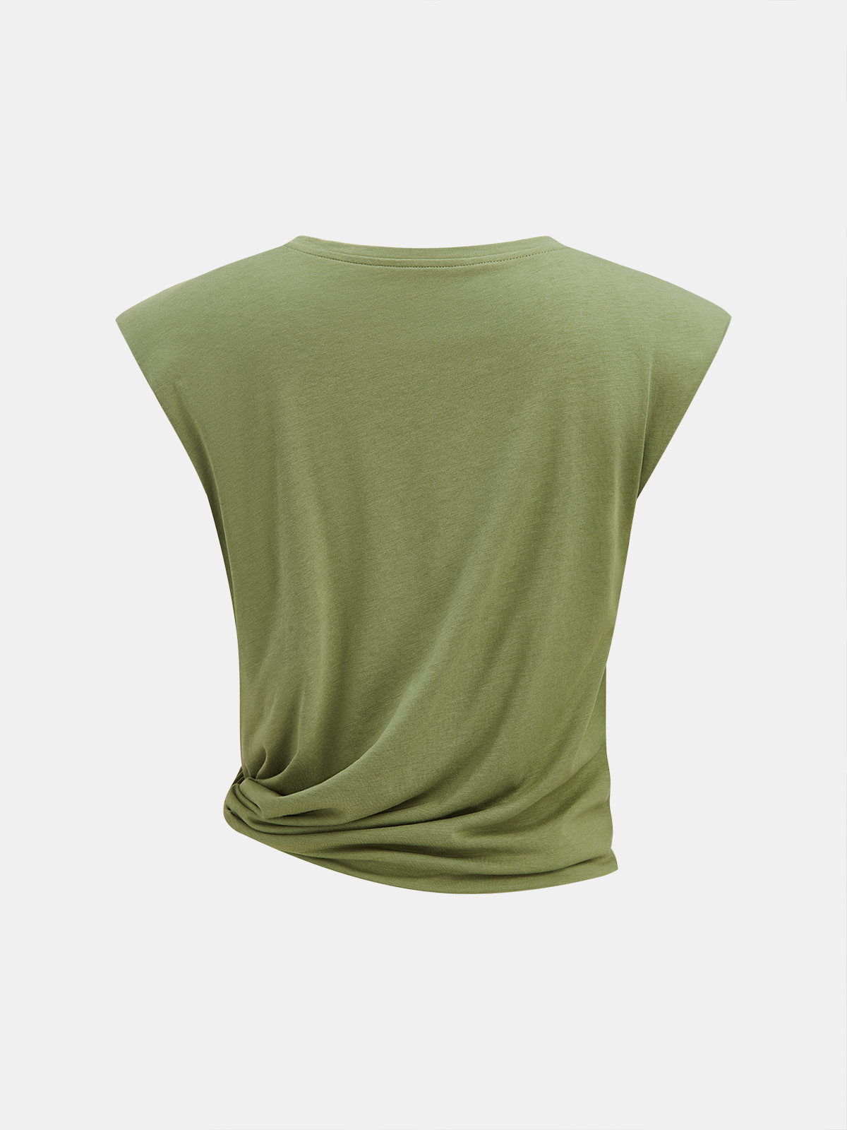 Dames Tweedelig Setje Twisted Cap Sleeve Top en Maxi Rok - Legergroen - Maelen