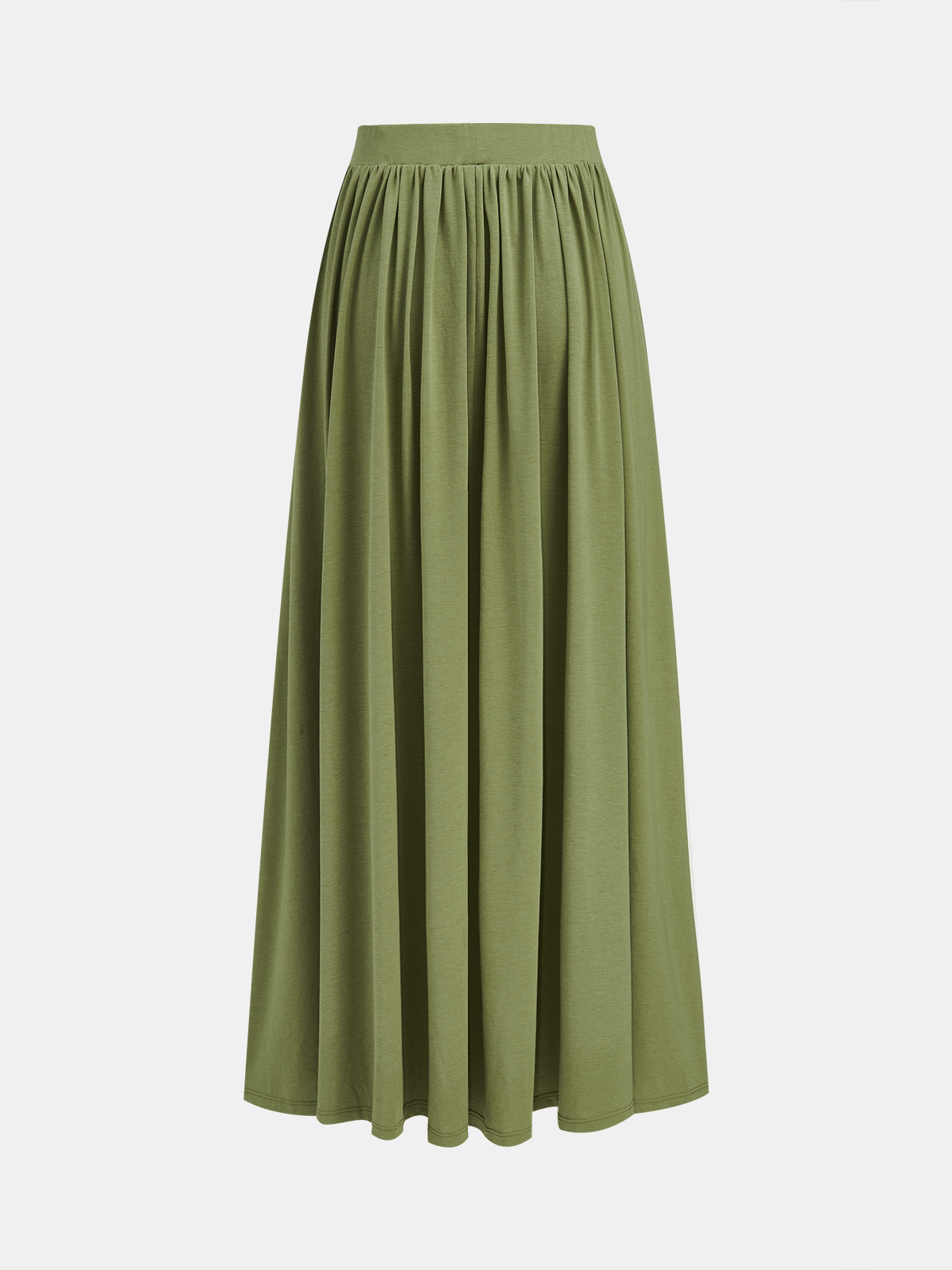 Dames Tweedelig Setje Twisted Cap Sleeve Top en Maxi Rok - Legergroen - Maelen