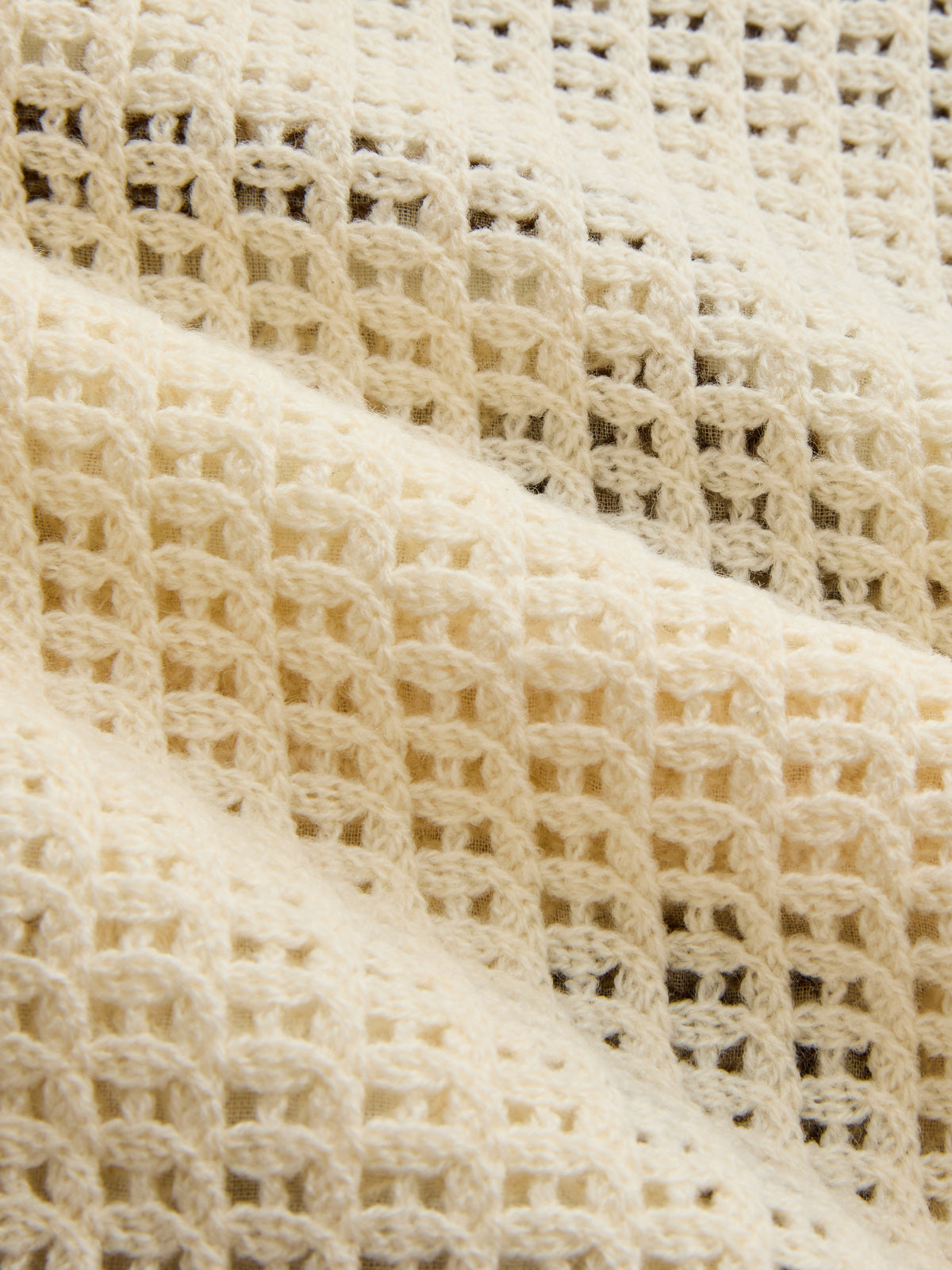 Dames Gehaakt Vest Bloem Borduursel Mouwloos - Beige - Maelen