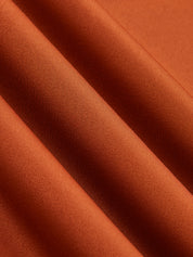 Dames Maxi Jurk One Shoulder Ruche Taille Aansluitend - Oranje / Rood - Maelen