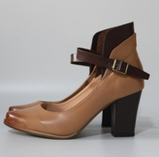 Delphine Pumps | Elegante Mary Jane Pumps met Enkelband en Comfortabele Hak