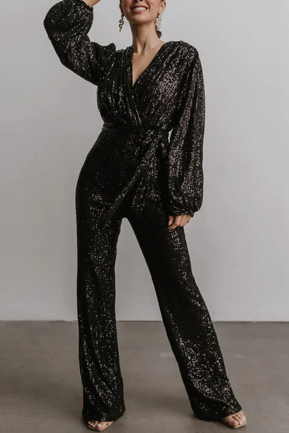 Isabella Jumpsuit | Elegante Dames Jumpsuit met Ceintuur en Luxe Pasvorm