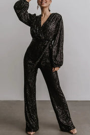 Isabella Jumpsuit | Elegante Dames Jumpsuit met Ceintuur en Luxe Pasvorm