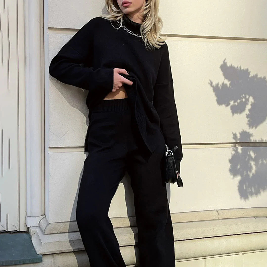 Maef | Stijlvolle Trui met Split