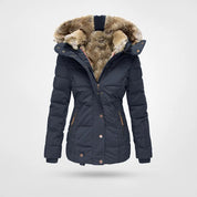 Chiara Winterjas | Warme Dames Winterjas met Capuchon en Faux-Fur Voering