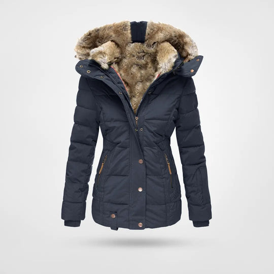 Chiara Winterjas | Warme Dames Winterjas met Capuchon en Faux-Fur Voering