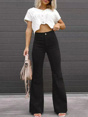 Giulia Flared Cordbroek | Uitlopende Ribbroek voor Dames met Comfortabele Pasvorm