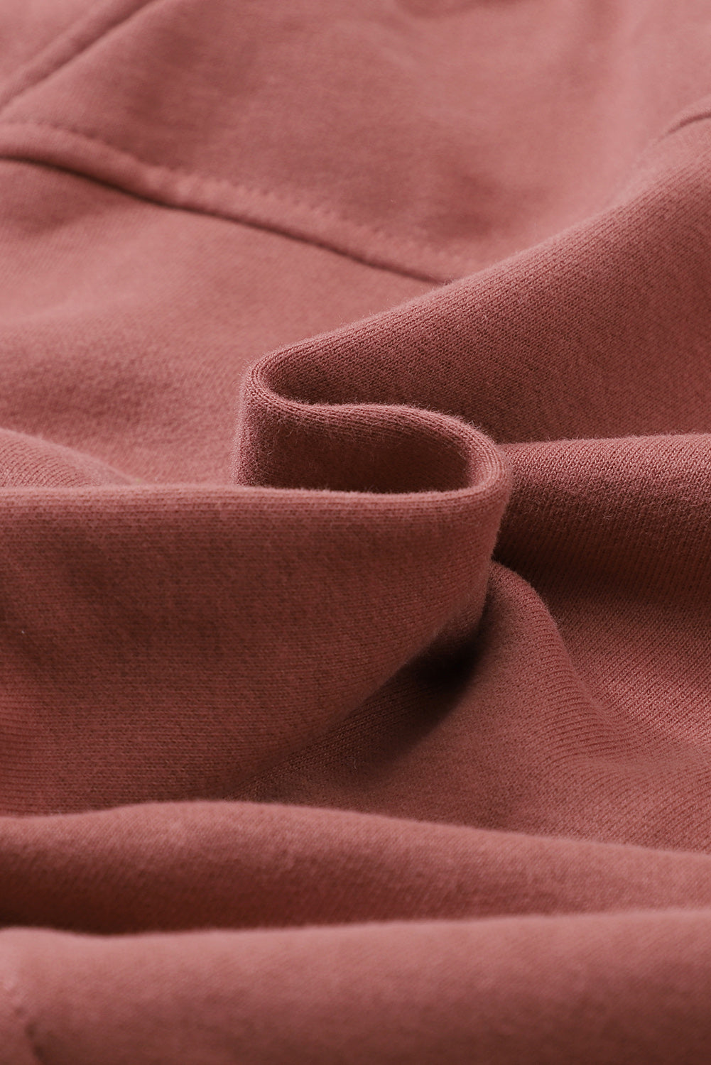 Bruin dames sweatshirt met rits – Elara zip-up trui met hoge kraag en duimgaten