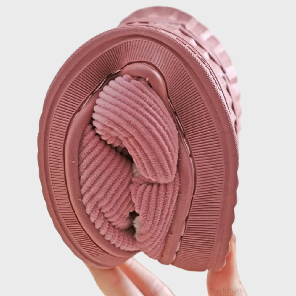 Livia Warme pantoffels dames – zachte comfortabele sloffen met stevige zool