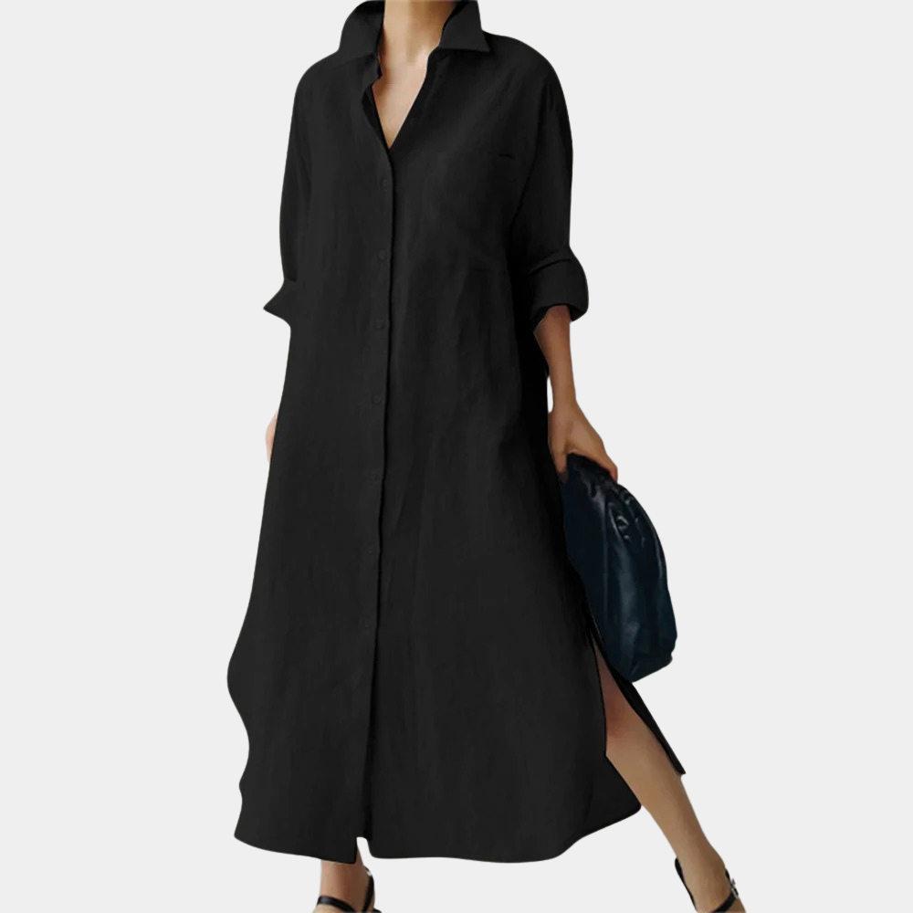 Elena Jurk | Lente Zomer Hemdjurk voor Dames van Hennep met Elegante Pasvorm