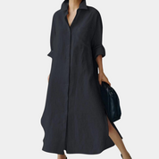 Elena Jurk | Lente Zomer Hemdjurk voor Dames van Hennep met Elegante Pasvorm