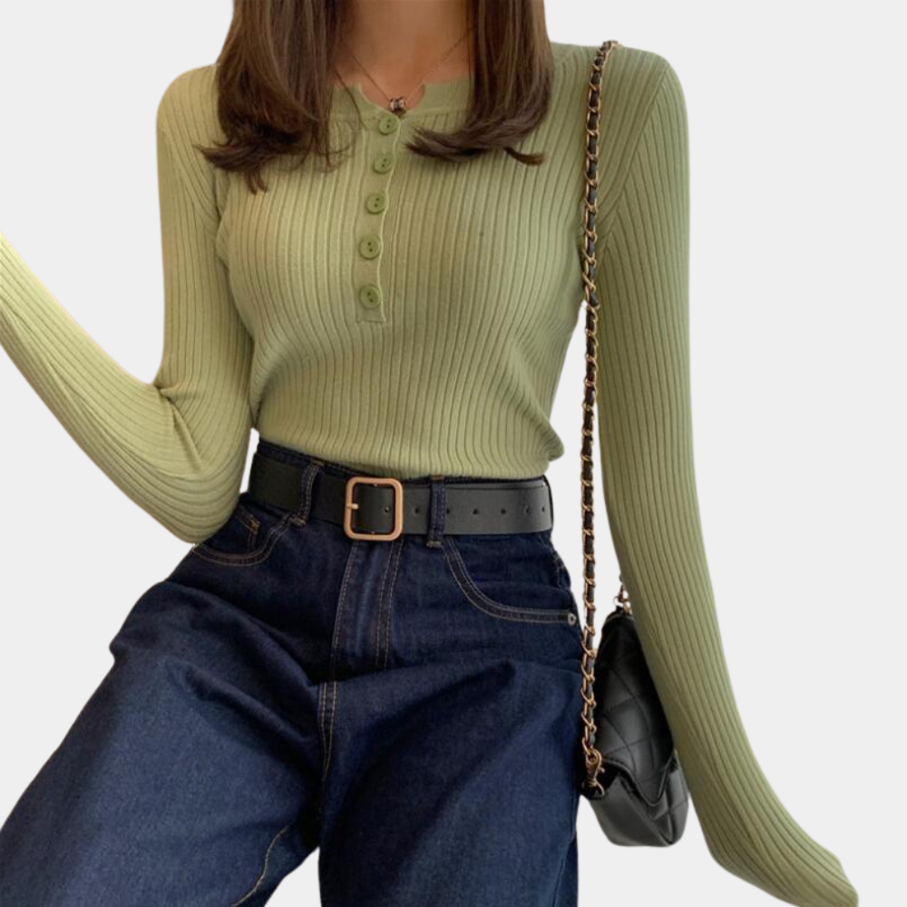 ALMA Trui | Zachte Gebreide Luchtige Sweater met Relaxte Pasvorm