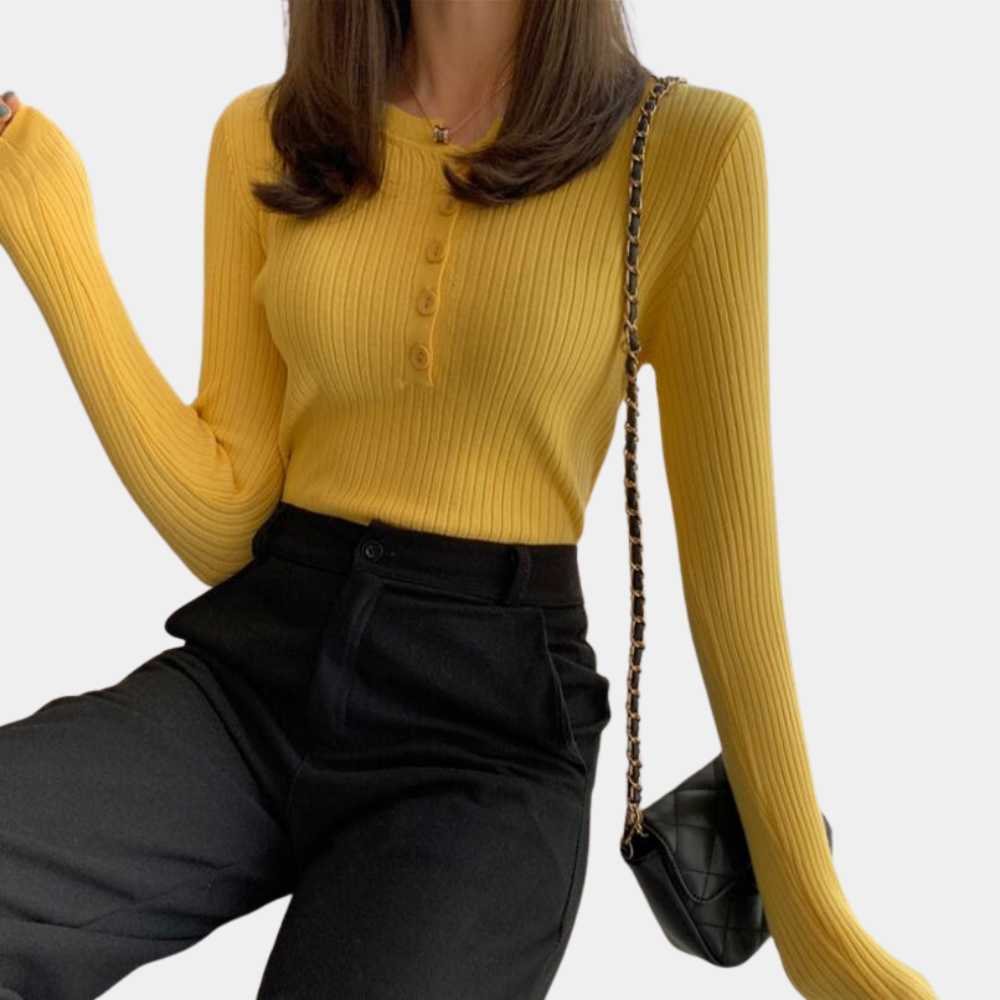 ALMA Trui | Zachte Gebreide Luchtige Sweater met Relaxte Pasvorm