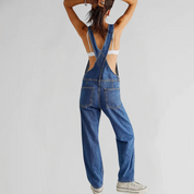 Livia Tuinbroek | Comfortabele Damesjumpsuit met Minimalistisch Ontwerp en Relaxte Pasvorm