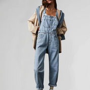 Livia Tuinbroek | Comfortabele Damesjumpsuit met Minimalistisch Ontwerp en Relaxte Pasvorm