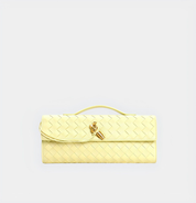 Geweven leren crossbody tas dames, luxe schoudertas | Bella Fiora