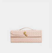Geweven leren crossbody tas dames, luxe schoudertas | Bella Fiora