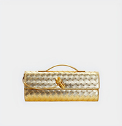 Geweven leren crossbody tas dames, luxe schoudertas | Bella Fiora