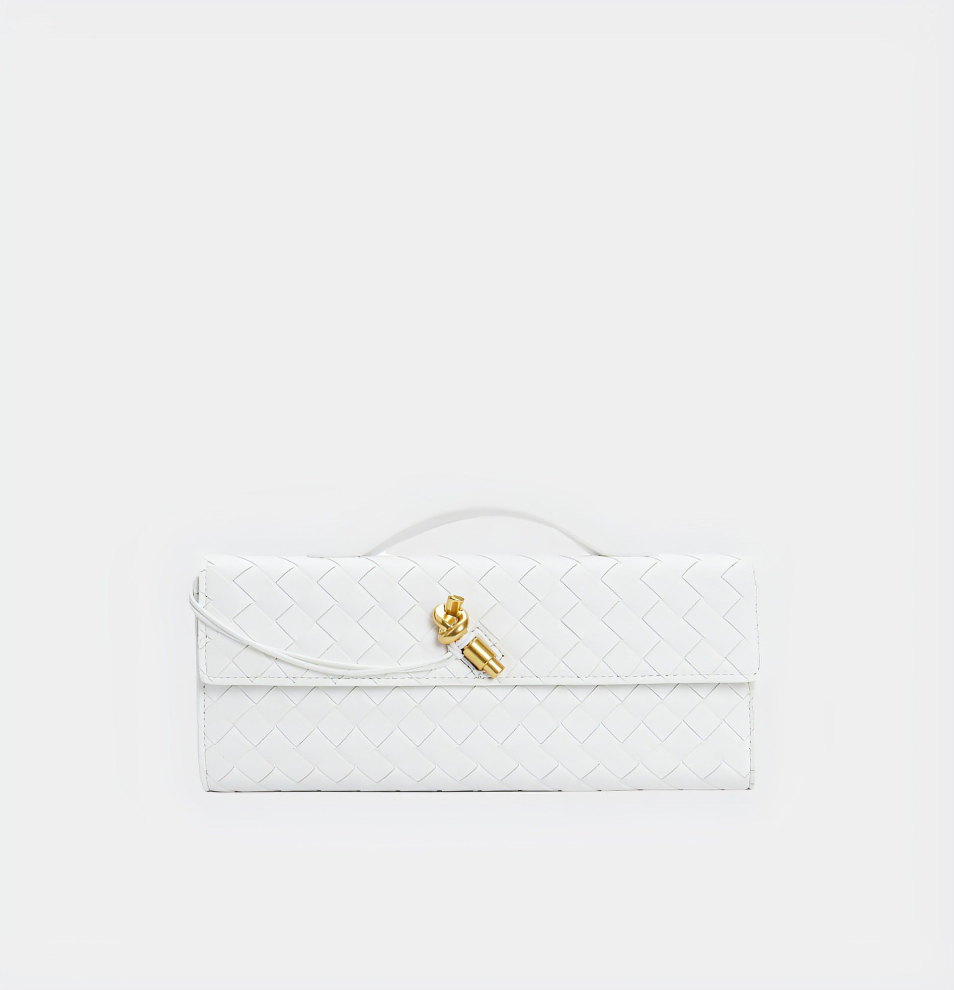 Geweven leren crossbody tas dames, luxe schoudertas | Bella Fiora