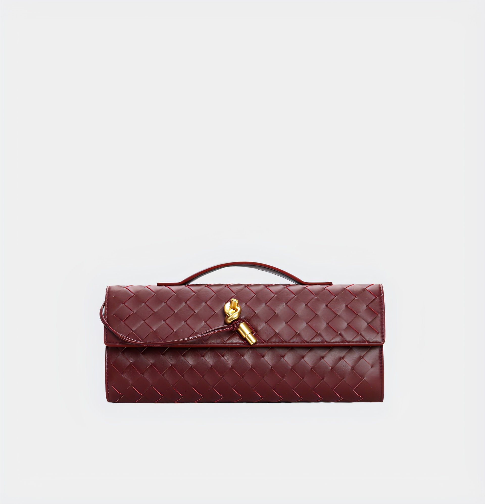 Geweven leren crossbody tas dames, luxe schoudertas | Bella Fiora