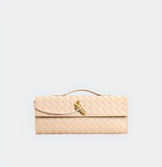 Geweven leren crossbody tas dames, luxe schoudertas | Bella Fiora