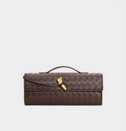 Geweven leren crossbody tas dames, luxe schoudertas | Bella Fiora