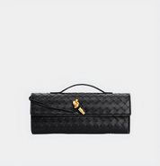Geweven leren crossbody tas dames, luxe schoudertas | Bella Fiora