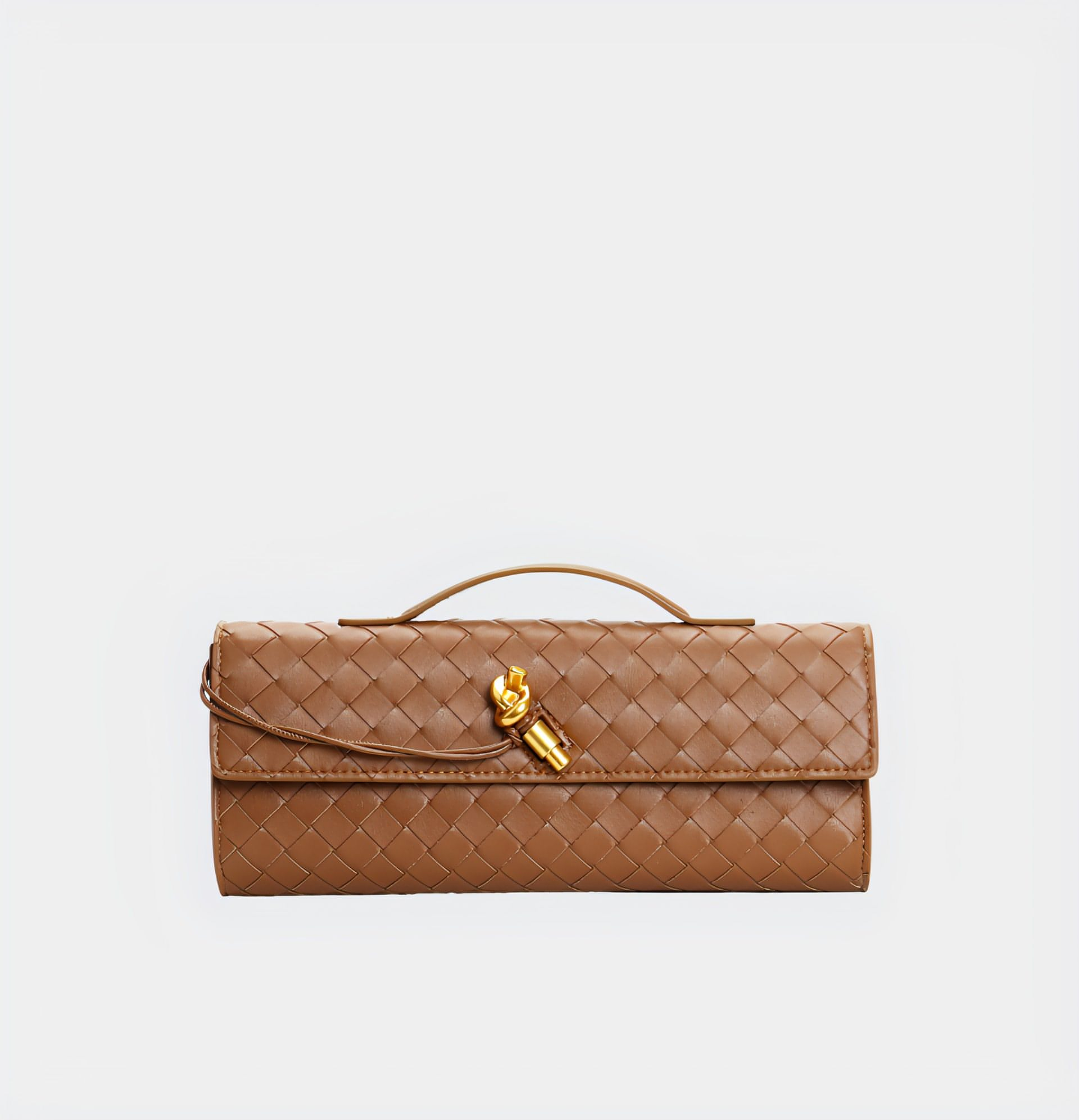 Geweven leren crossbody tas dames, luxe schoudertas | Bella Fiora
