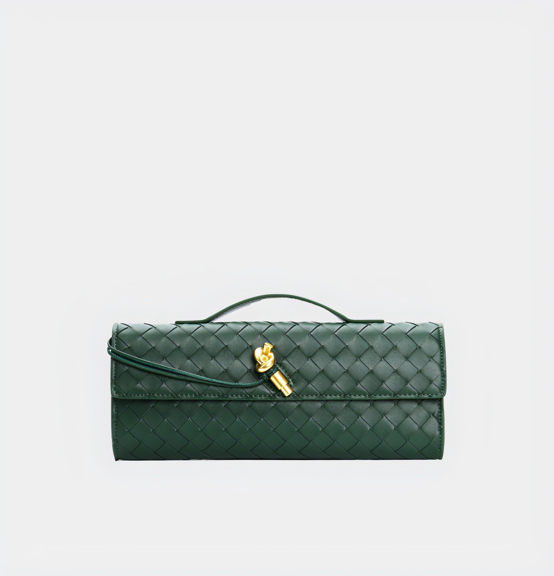 Geweven leren crossbody tas dames, luxe schoudertas | Bella Fiora