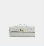 Geweven leren crossbody tas dames, luxe schoudertas | Bella Fiora