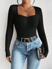 Arianna Knit Set | Gebreide Dames Set met Elegante Diamantkraag en Zachte, Ademend Materiaal