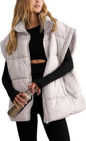 Allegra Dames Puffer Bodywarmer – Lichtgewicht Gewatteerd Vest met Stijlvol Silhouet