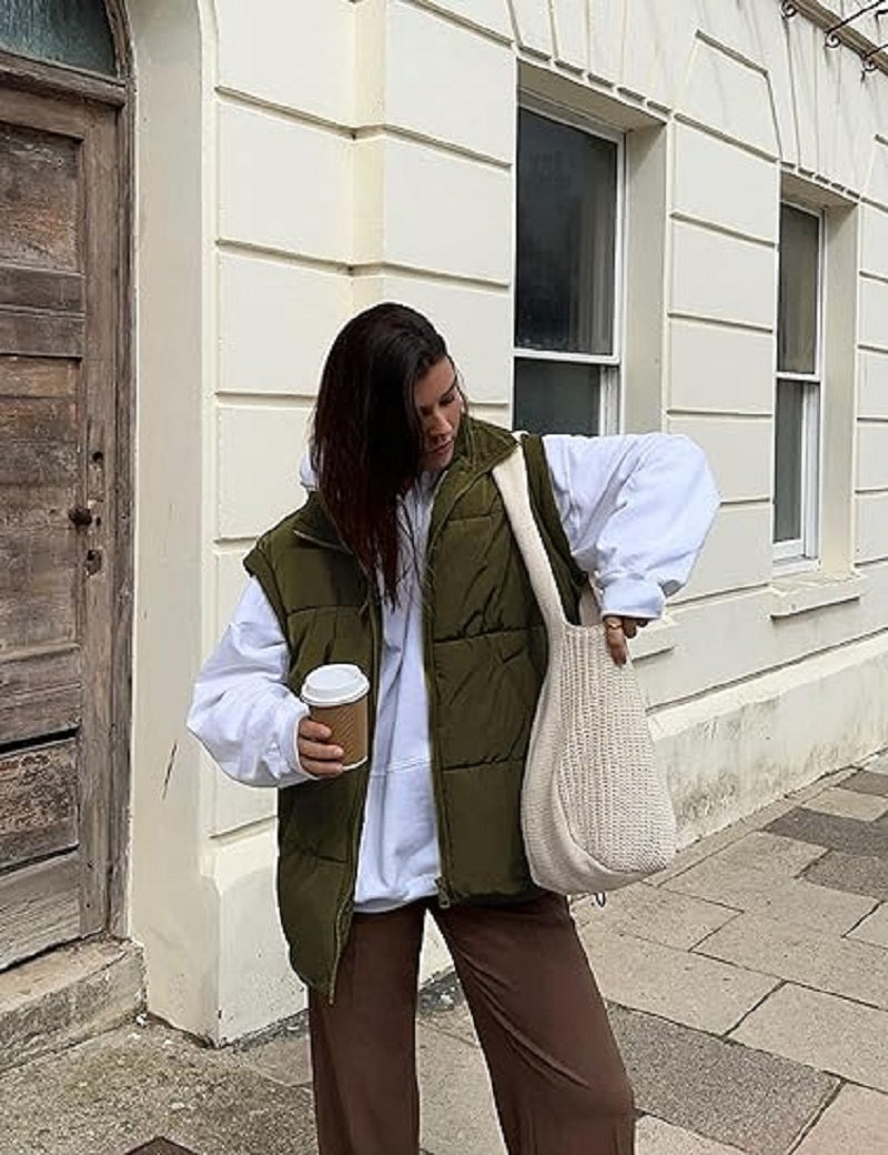 Allegra Dames Puffer Bodywarmer – Lichtgewicht Gewatteerd Vest met Stijlvol Silhouet