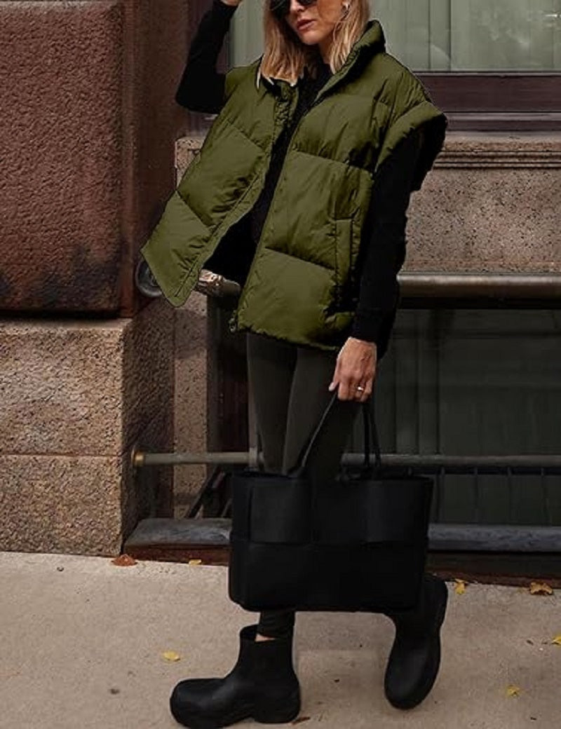 Allegra Dames Puffer Bodywarmer – Lichtgewicht Gewatteerd Vest met Stijlvol Silhouet