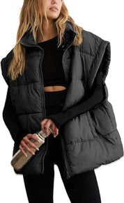 Allegra Dames Puffer Bodywarmer – Lichtgewicht Gewatteerd Vest met Stijlvol Silhouet