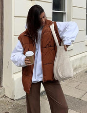 Allegra Dames Puffer Bodywarmer – Lichtgewicht Gewatteerd Vest met Stijlvol Silhouet