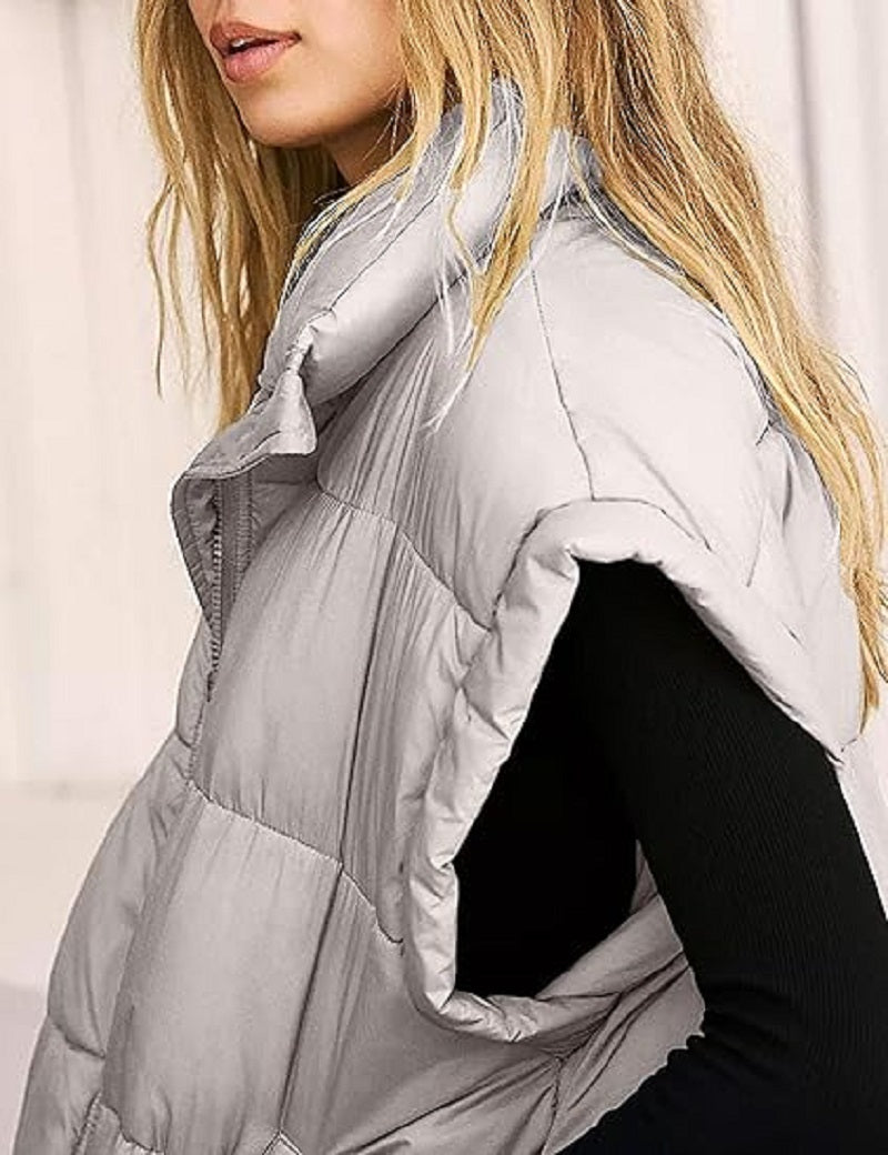 Allegra Dames Puffer Bodywarmer – Lichtgewicht Gewatteerd Vest met Stijlvol Silhouet