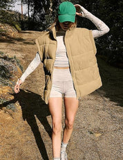 Allegra Dames Puffer Bodywarmer – Lichtgewicht Gewatteerd Vest met Stijlvol Silhouet